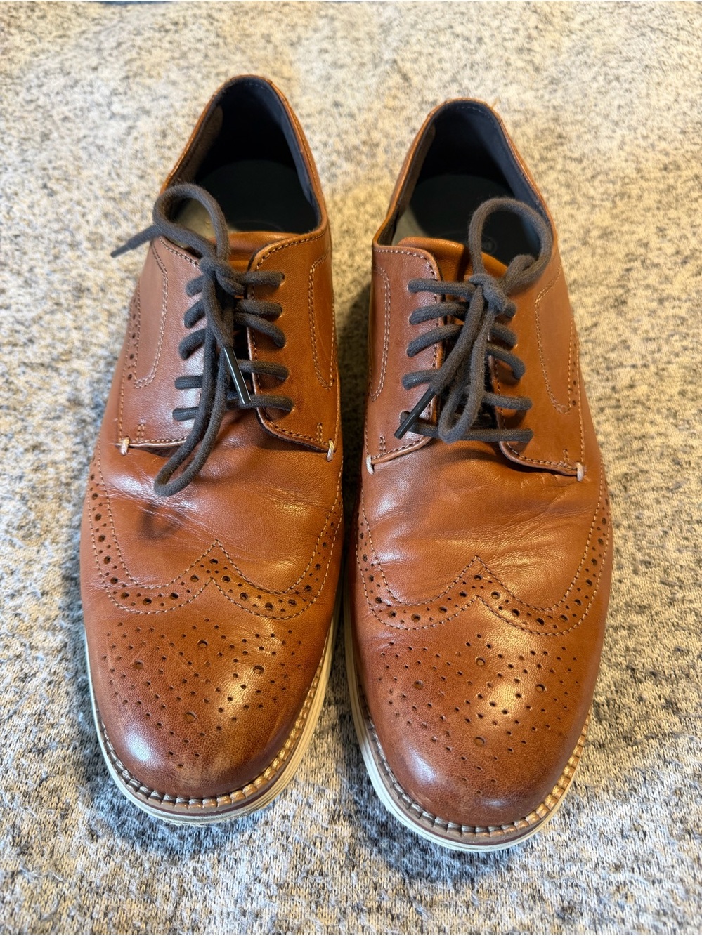 Original Grand By Cole Haan Brown Oxford WingtipLeather Lace Up Size 11 M